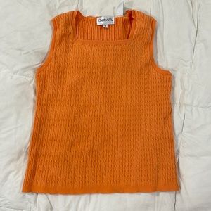 Ornage Square Neck Polo